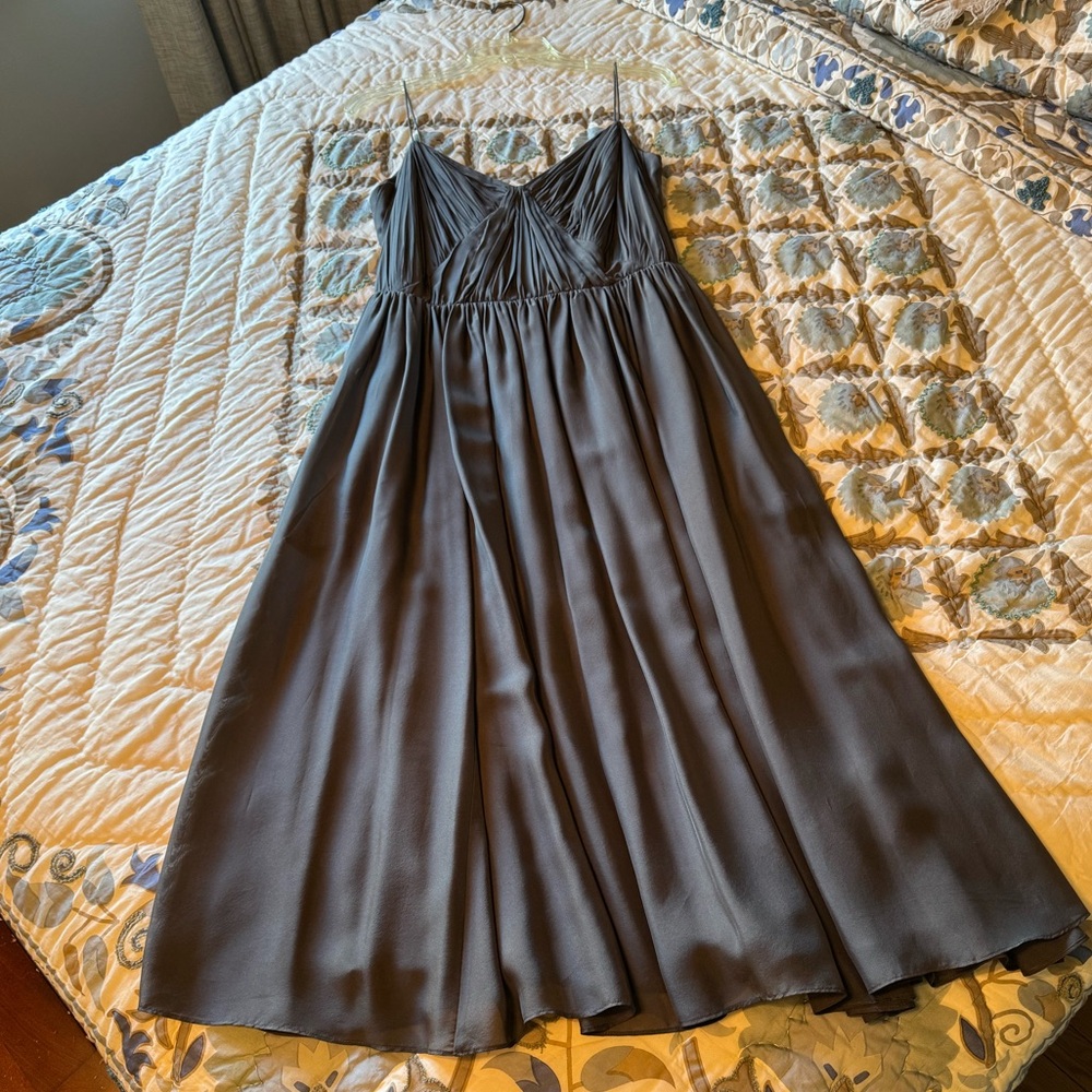 Banana Republic Slate Gray Midi Dress